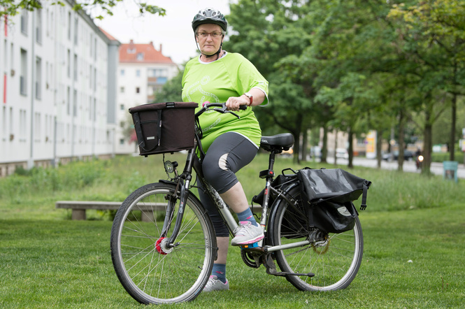 Sylvia Hanke ist schon 23 Mal beim SZ-Fahrradfest mitgefahren
